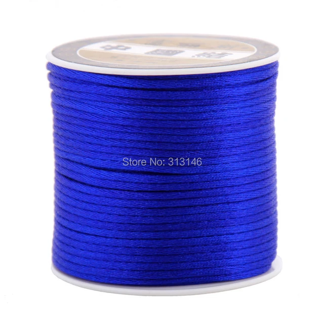 Wholesale 45M/Spool 2MM Mix Color Nylon Black Chinese Knotting