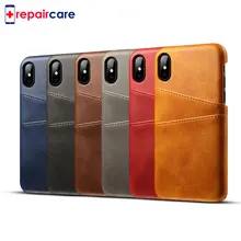 Luxury PU Leather Card Holder Slots Phone Case For iPhone X XR XS Max Slim Hybrid Hard Cover For iPhone 11 2019 5.8 Luxury PU Leather Card Holder Slots Phone Case For iPhone X XR XS Max Slim Hybrid Hard Cover For iPhone 11 2019 5.8