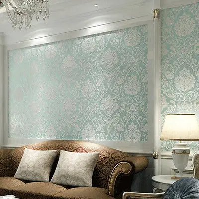 European Non Woven Metallic Modern Fl Damask Wallpaper Living European Non Woven Metallic Modern Fl Damask Wallpaper Living Room Design Vintage Textured Roll 10m 53cm In Wall Stickers From Home