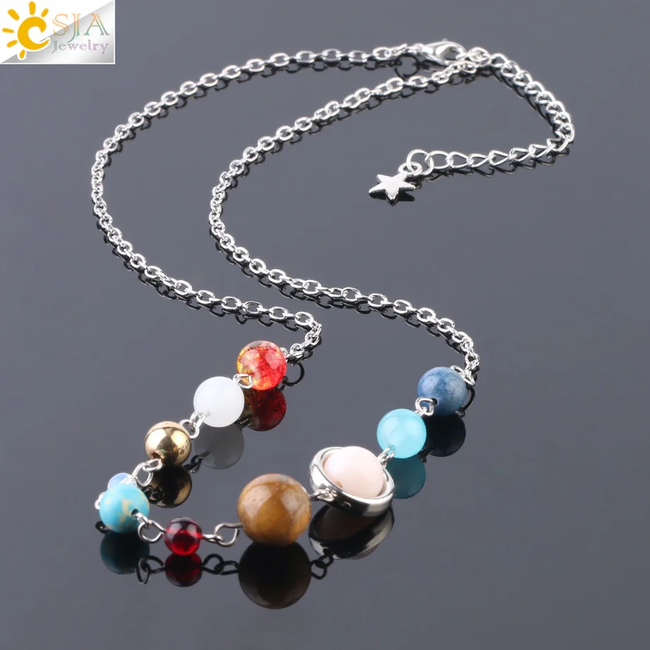 Solar System Necklace Beads