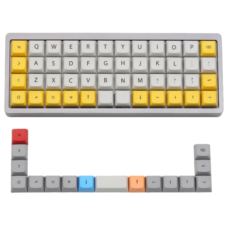 IDOBAO 40 механическая клавиатура Xda Keycaps Profile Dye Sub PBT 64 клавиши для Cherry Mx Mini 60% Комплект клавиатуры геймерская клавиатура