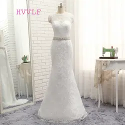 Vestido De Noiva 2019 кружево Свадебные платья Русалка с короткими рукавами Аппликации Винтаж Китай Винтаж свадебное платье