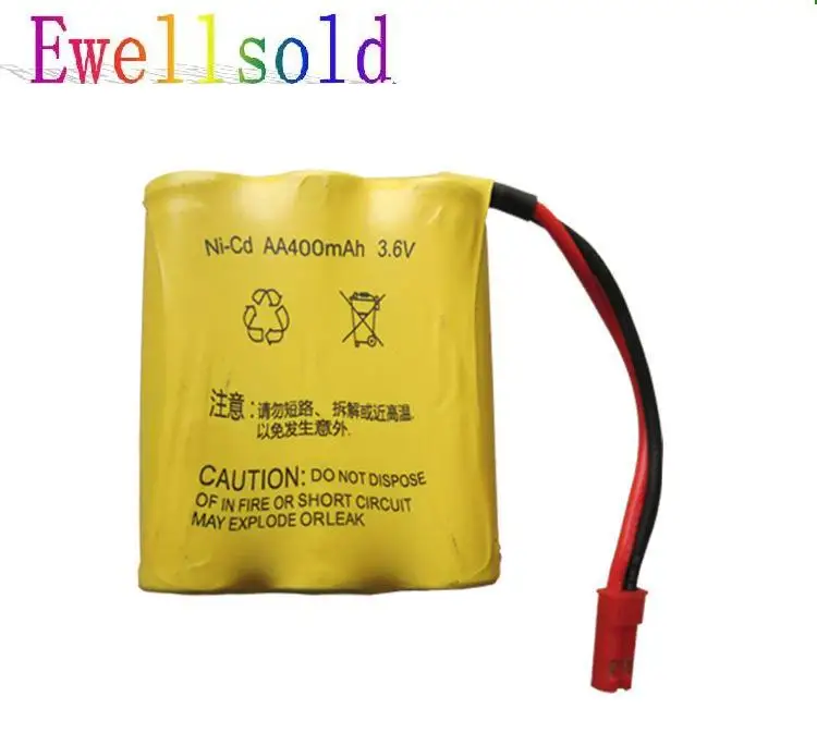 Ewellsell 2 шт. 3 6 В 400 мАч Ni-CD AA батарея с разъемом jst для R/C автомобильного