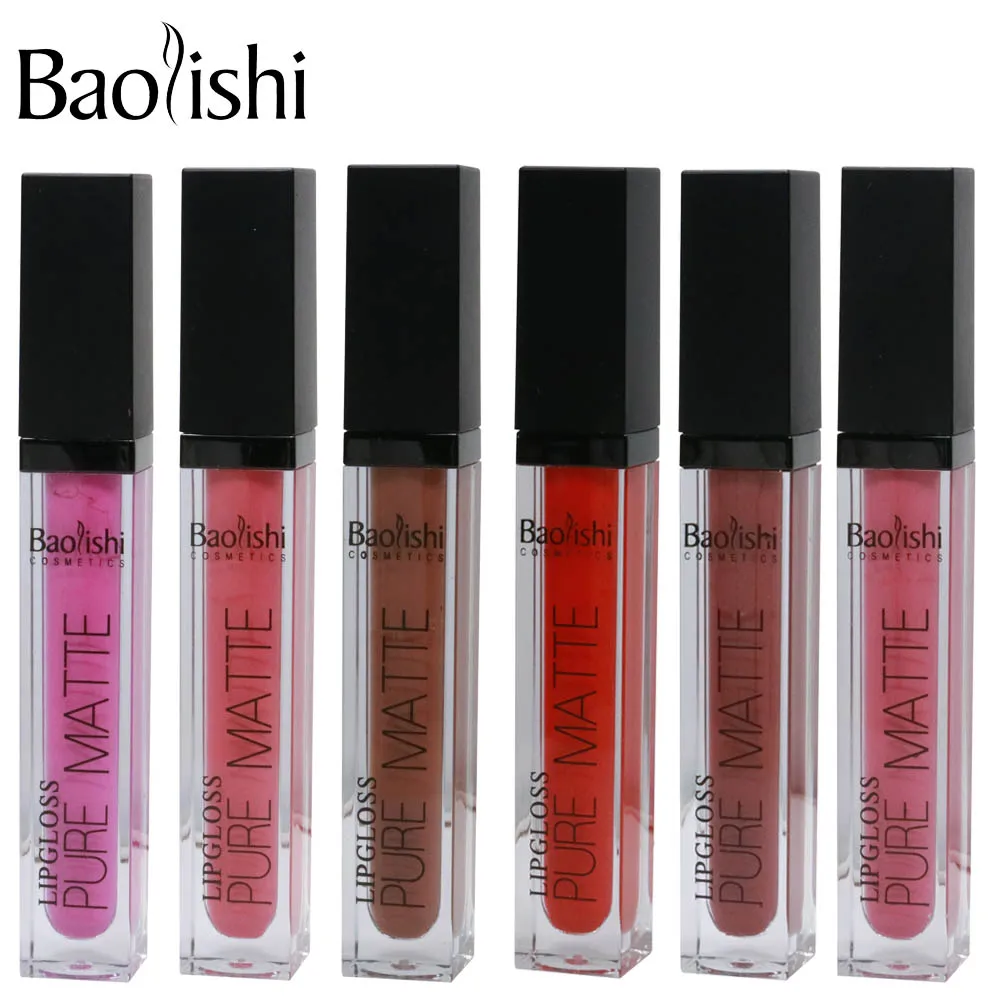 Buy baolishi 12 color matte long lasting Lip gloss