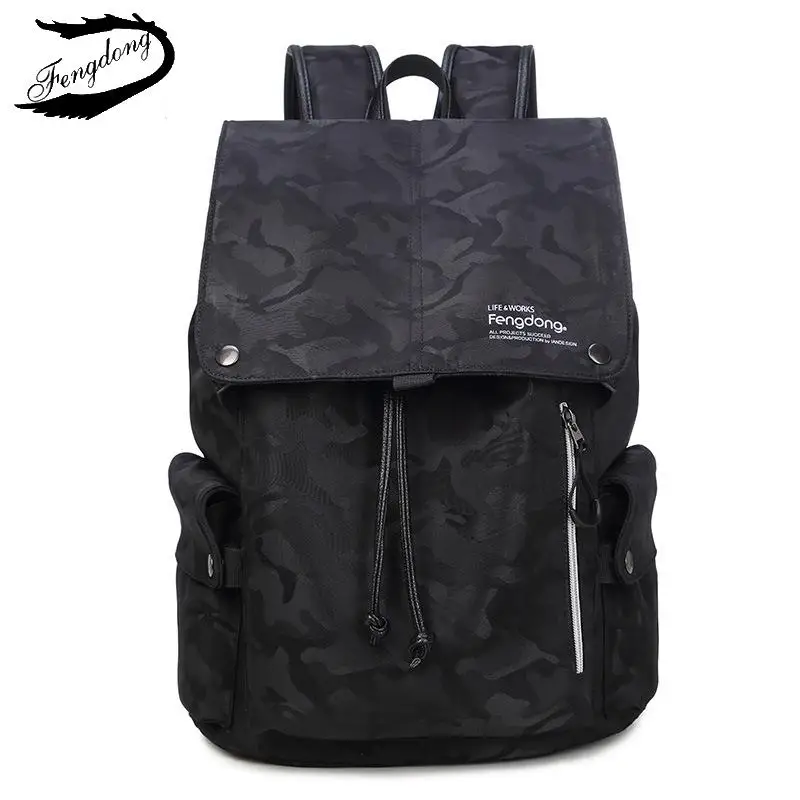 Бренд Fengdong, мужской камуфляжный рюкзак, студенческий модный тренд, Водонепроницаемая Usb сумка, мужской рюкзак Mochila для отдыха и путешествий - Цвет: 1