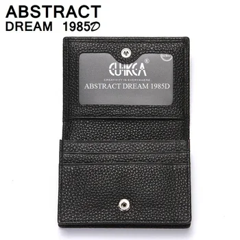 

brand real leather men wallet Business luxury women wallet thin zipper Card Holders Clutch new Classic credit card men's purse