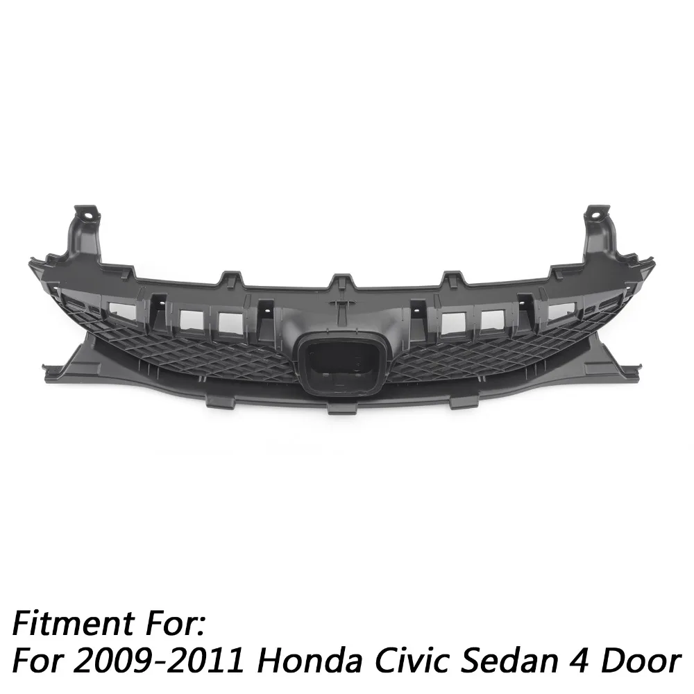 Areyourshop новая Автомобильная Решетка переднего бампера гриль черный для Honda Civic Sedan 4