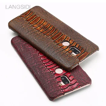 

wangcangli phone case ostrich foot grain half-wrapped phone case For Xiaomi MI 5s Plus phone case handmade custom processing