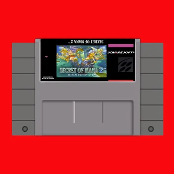 

Secret of mana 2 (Seiken Densetsu 3) 16 bit Big Gray Game Card For USA NTSC Game Player