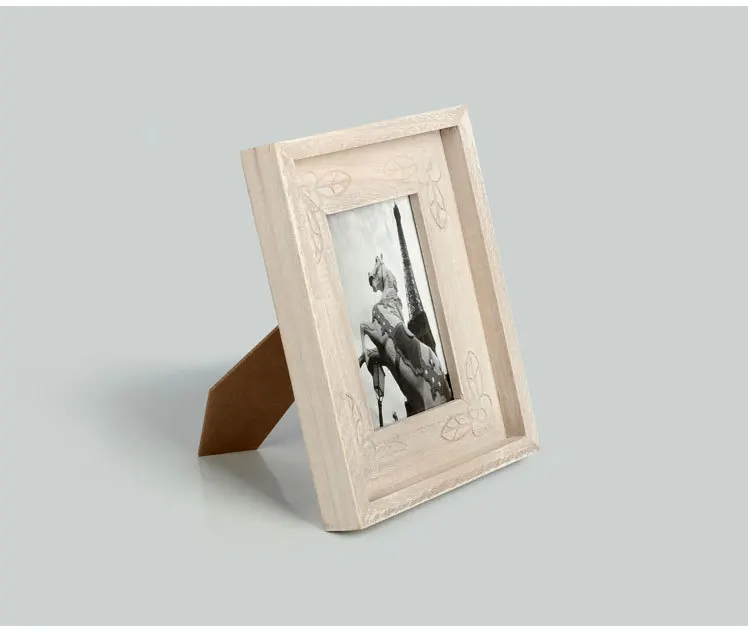 

1PC 6 inch NEW arrival Photo Frame Free shipping Wooden Base Swing sets Hanging Wall Picture Album DIY JL 0956