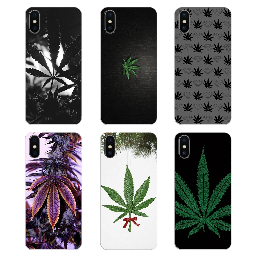 Мягкие прозрачные чехлы для Motorola Moto X4 E4 E5 G5 G5S G6 Z Z3 G3 C Play Plus leaf drugs leaves weeds Art Poster |