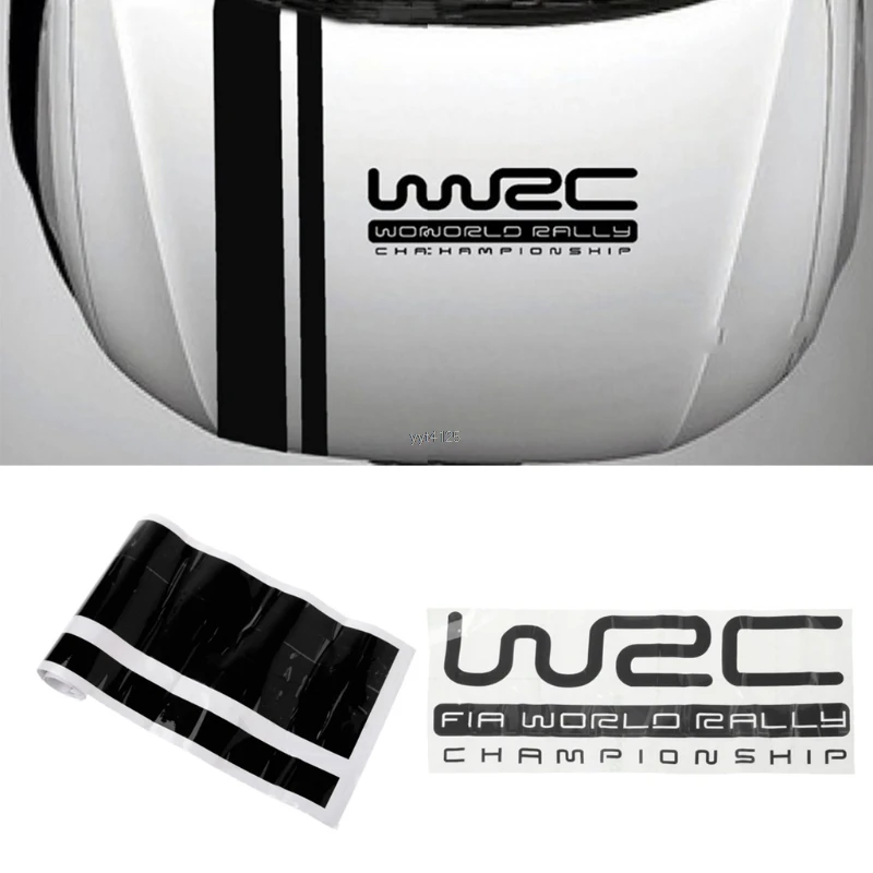 

Customization WRC Stripe Car Covers Vinyl Racing Sports Decal Head car sticker for ford VW cruze renault accessories NEW