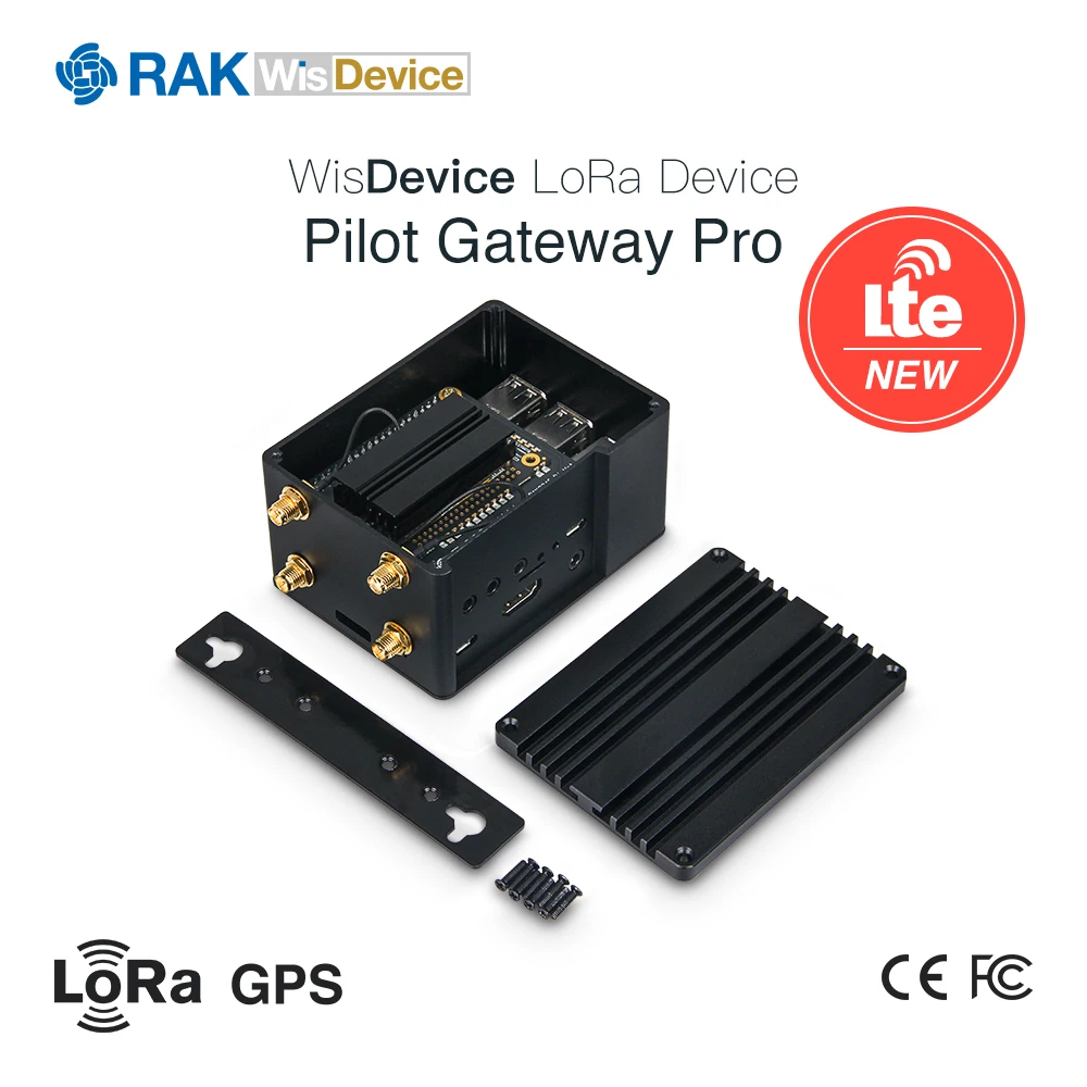 

RAK7243 Pilot Gateway Pro 4G LoRa Gateway RAK831 upgrade,for PoC Raspberry Pi 3B+, RAK2245 Pi HAT,RAK2013 Cellular Pi HAT