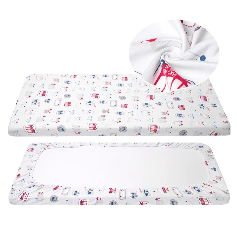 Lovely Pattern Mini Crib Mattress Cover For Newborns Cotton Fitted Sheet Universal Size Bed Sheet Infant Beddings For Cot Lovely Pattern Mini Crib Mattress Cover For Newborns Cotton Fitted Sheet Universal Size Bed Sheet Infant Beddings For Cot