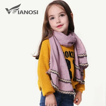 

VIANOSI Fashion Children Winter Scarf Cotton Scarves Girl Beautiful Warm Scarf