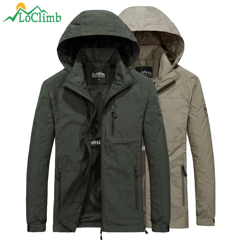Loclimb Outdoor Hiking Jacket Men Spring Summer Rain Coat Camping Trekking Men S Windbreaker Fishing Waterproof Jacket Man Am373 Hiking Jackets Aliexpress