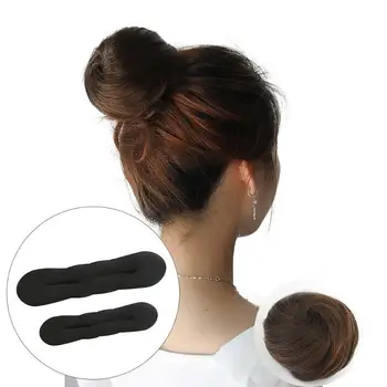 

1PC Black Hair Accessories For Women Magic Hair Styling Tools Twist Hairpins Donut Hair Disk DIY Sponge Hair Bun Meatball
