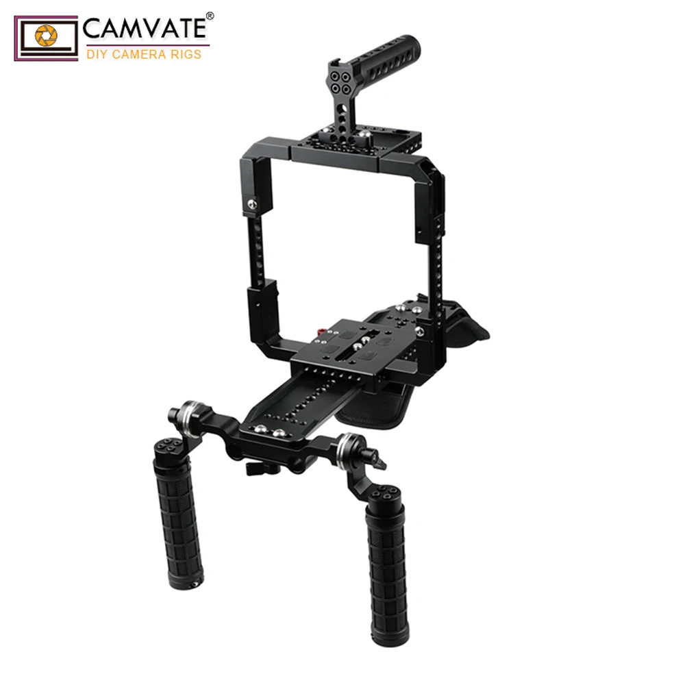 CAMVATE Pro Shoulder Rig Full Frame Cage Kit For Red Cameras C1913in