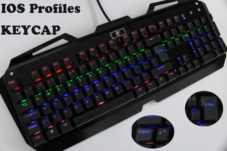 MP IOS Profile Double Shot Backlit Thick PBT Keycaps BIG Enter FOR Cherry/NOPPOO/Filco Mechanical Gaming Keyboard Keycap | Компьютеры и