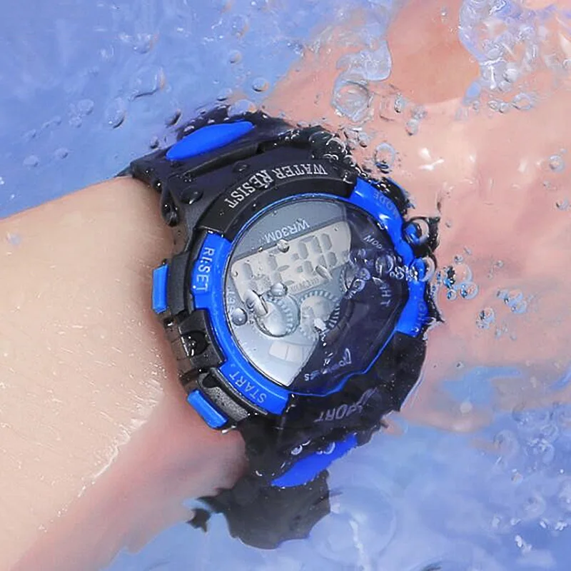

New Waterproof Children Watch Boys Girls LED Digital Sports Watches Plastic Kids Alarm Date Casual Watch Select Gift for kid