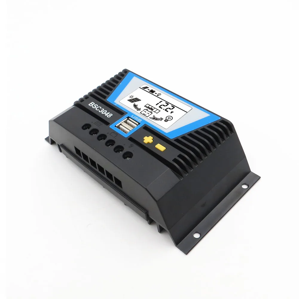 

30A 12/24/36/48V Solar Charger controller 30AMPS Solar Panel voltage control Auto Backlight LiFePO4 lithium Battery 3.2V 3.7V