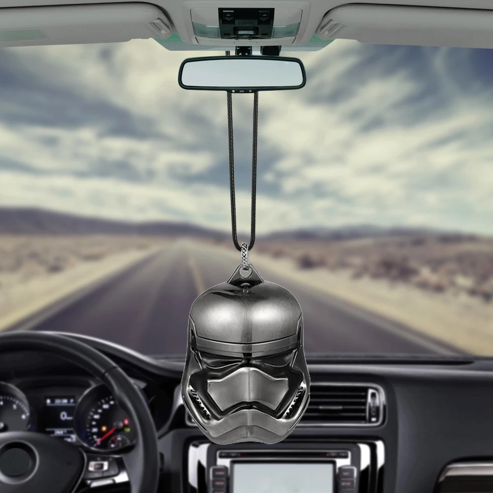 

Car Pendant Metal Suspension Trim For Star Wars Darth Vader StormTrooper Charms Automotive Rear View Mirror Decoration Ornaments
