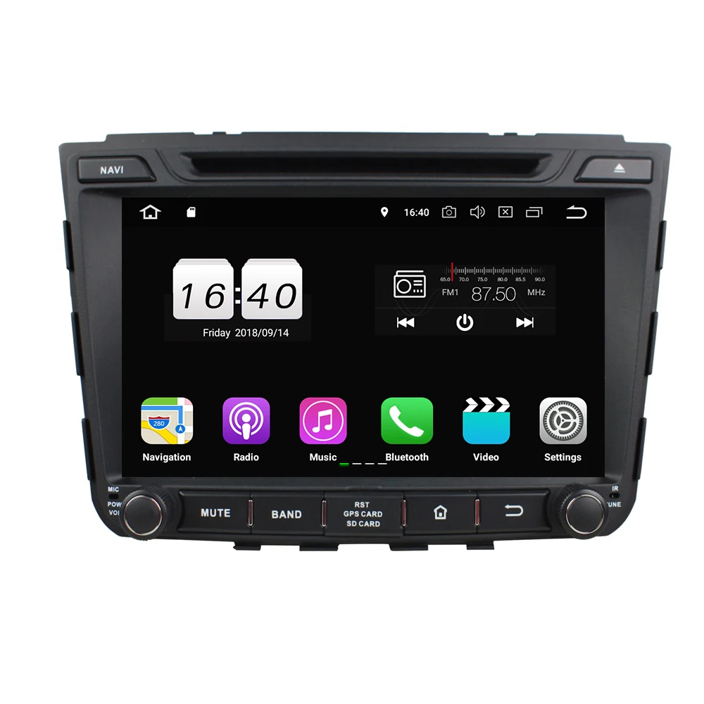 Best Android 8.1 Quad Core 8" Car Radio dvd GPS Multimedia Player Head Unit for Hyundai IX25 CRETA With Bluetooth WIFI Mirror-link 1