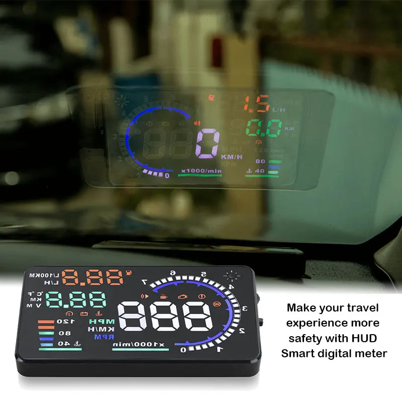 GEYIREN A8 5 &quotАвтомобильный HUD Дисплей лобового стекла проектор транспортного
