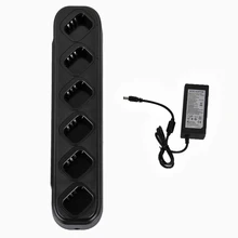 Single row of six universal charger walkie talkie quick charger for motorola handy radio gp3688 / 3188 CP040 cp380 ep450 cp040
