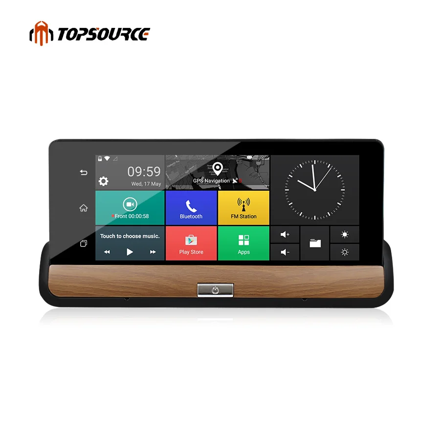 7 дюймовая центральная консоль TOPSOURCE 3G Автомобильная GPS навигация Android 5 0 BT