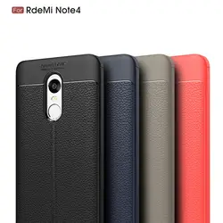 Для Xiaomi Redmi Note 4 Case углеродного волокна ТПУ Силиконовая кожа мягкий чехол задняя крышка для Redmi Note 4x противоударный броня ультратонкий