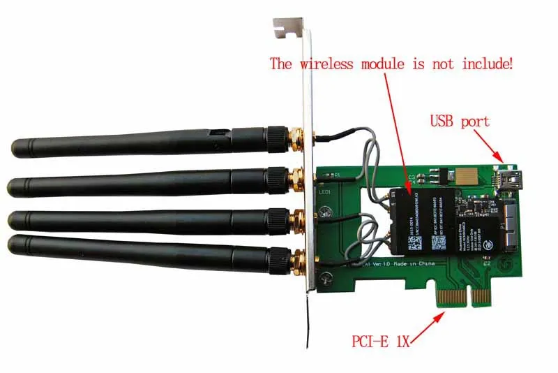 BCM94360CD BCM94331CD для PCI-e 1X адаптер для hackintosh и ПК