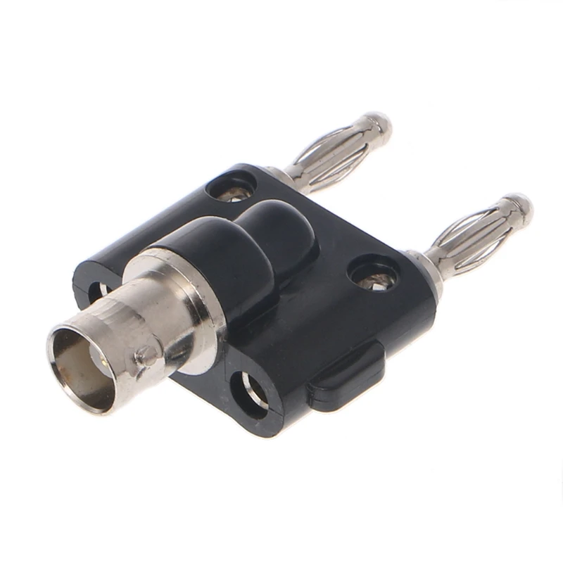 

1pcs BNC Female Jack To Dual Stacking Banana Male Plug RF Connector Adapter