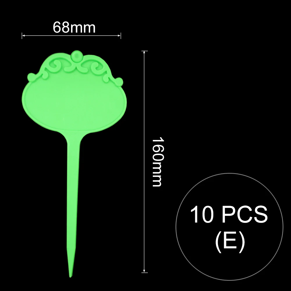 10 шт. цветы типы маркеры для растений на Коке садоводства посадки Именные Бирки можно вставить почву непосредственно этикетки домашний сад бирки - Цвет: AB798Cx10pcsXgreen
