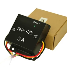 Понижающий 5А 24 Вольт 12 вольт dc преобразователь для автомобиля