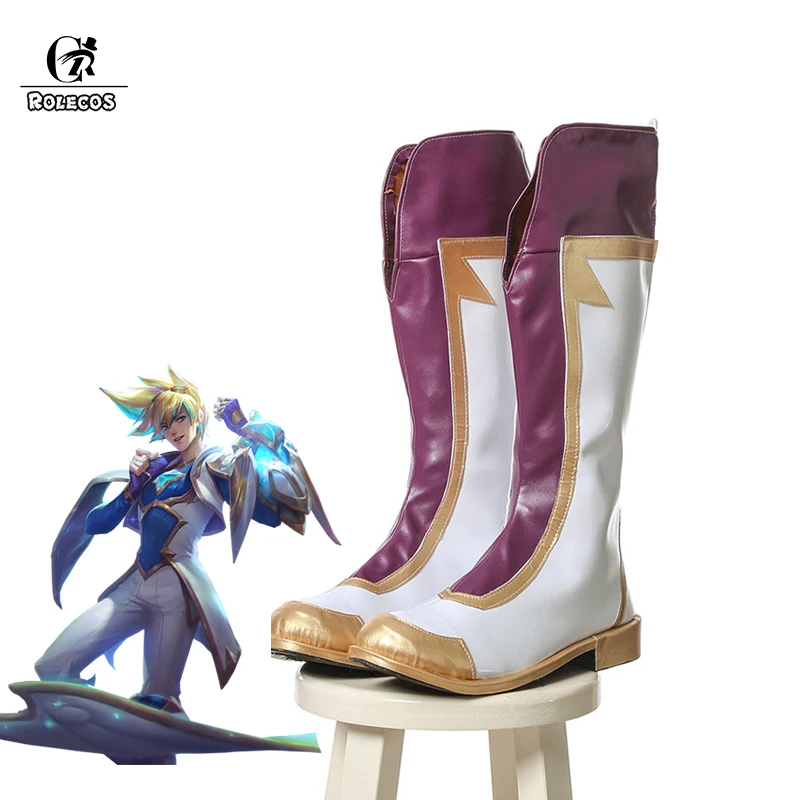 

ROLECOS LOL Cospaly Ezreal Boots Star Guardian Cosplay Shoes Customer Size Made