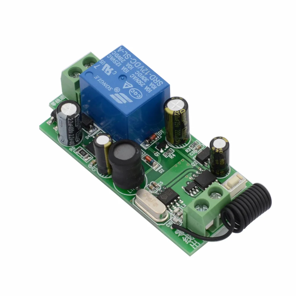 Беспроводной настенный выключатель AC110V 220V 250V 2CH 10A RF светильник + 1/2 кнопки золотой