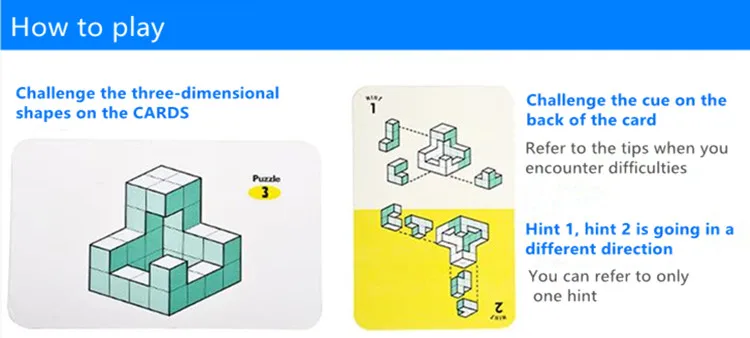 puzzles for kids Children 3D building model brain teasers 