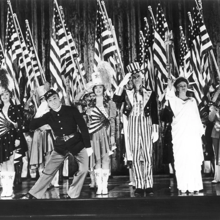 Patriotic American Stage Show Poster Print By Mary Evans Grenville Collins Postcard Collection (24 X 18)