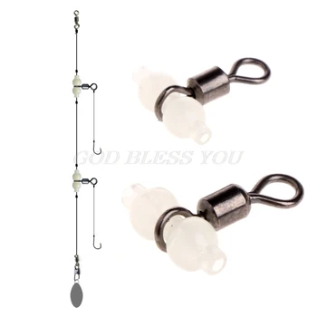

10Pcs Luminous Fishing Swivels Rolling Swivels Sea Fishing Accessories Tackle Connector Rolling Swivels 3-way Swivels