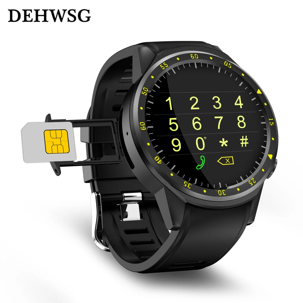 

DEHWSG F1 Sport Smart Watch with GPS Camera Support Stopwatch Bluetooth Smartwatch SIM Card Wristwatch for Android IOS Phone