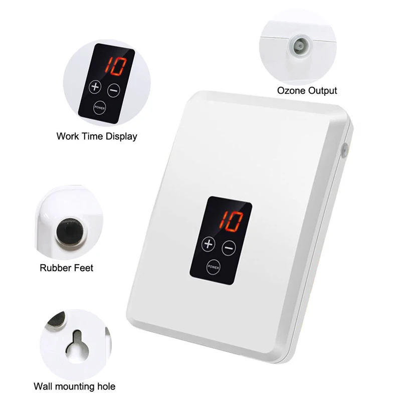 Kaufen Neue Tragbare Ozon Generator 220 V 110 V Digitale Timing Ozonisator Luft Wasser Air Purifier Sterilisator Reinigung System O3 sauerstoff
