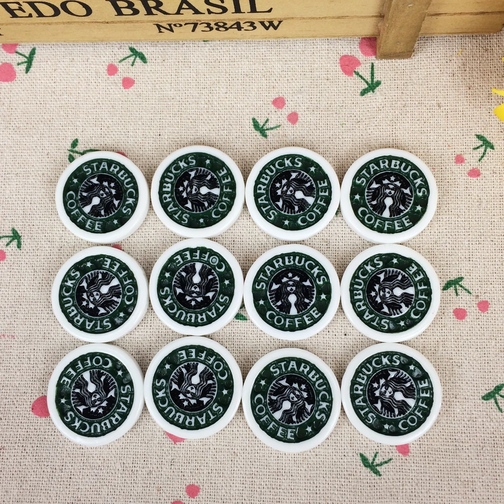 Плоская спина 10 шт. кабошон каваи брендовый логотип сделай сам украшения с