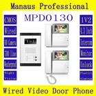 D130C 4.3 inch digital color TFT LCD Wired Monitor Video Door Telephone Remote One to two Video Doorphone Smart Home Building