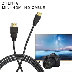 Zhenfa 1,5 м 3 м 5 м Mini HDMI кабель для NIKON Камера DSLR D5300 D7000 D90 D600 D800 D800E D3100 D3200 D3300 D5100 D5200