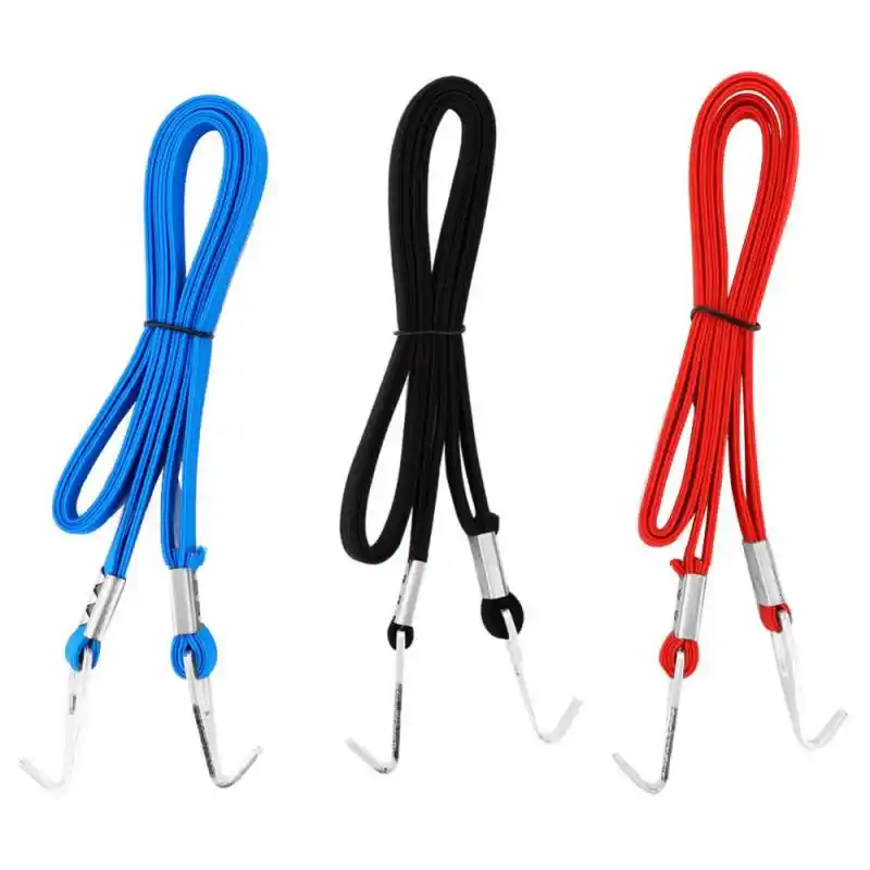 Bicycle Luggage Strap Elastic Motorcycle Bike Luggage Rack Fixed Strap Rope with Hooks for Outdoor Hanging