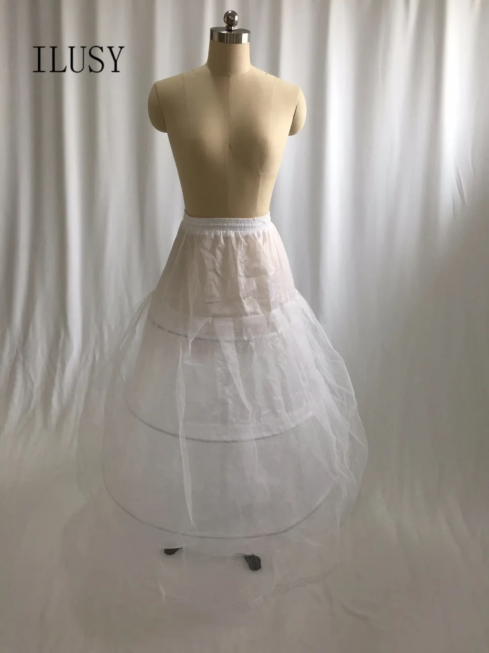 ILUSY 3 HOOP A-Line BONE FULL CRINOLINE PETTICOAT Свадебная юбка Слип Новинка