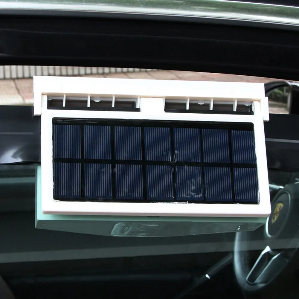 Finestra dell'auto dispositivo di raffreddamento della ventola di scarico automatico presa d'aria ad energia solare raffreddamento freddo presa d'aria condizionatore ventilatore sistema di raffreddamento del radiatore - Image 3