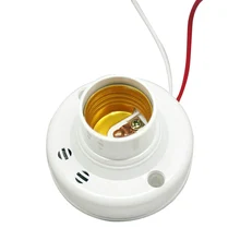 Звук контрольная лампа огнезащитных Звук Свет управляемый коммутатор собственности задержки Индукционная E27 управляемой светодиодные лампы коридора