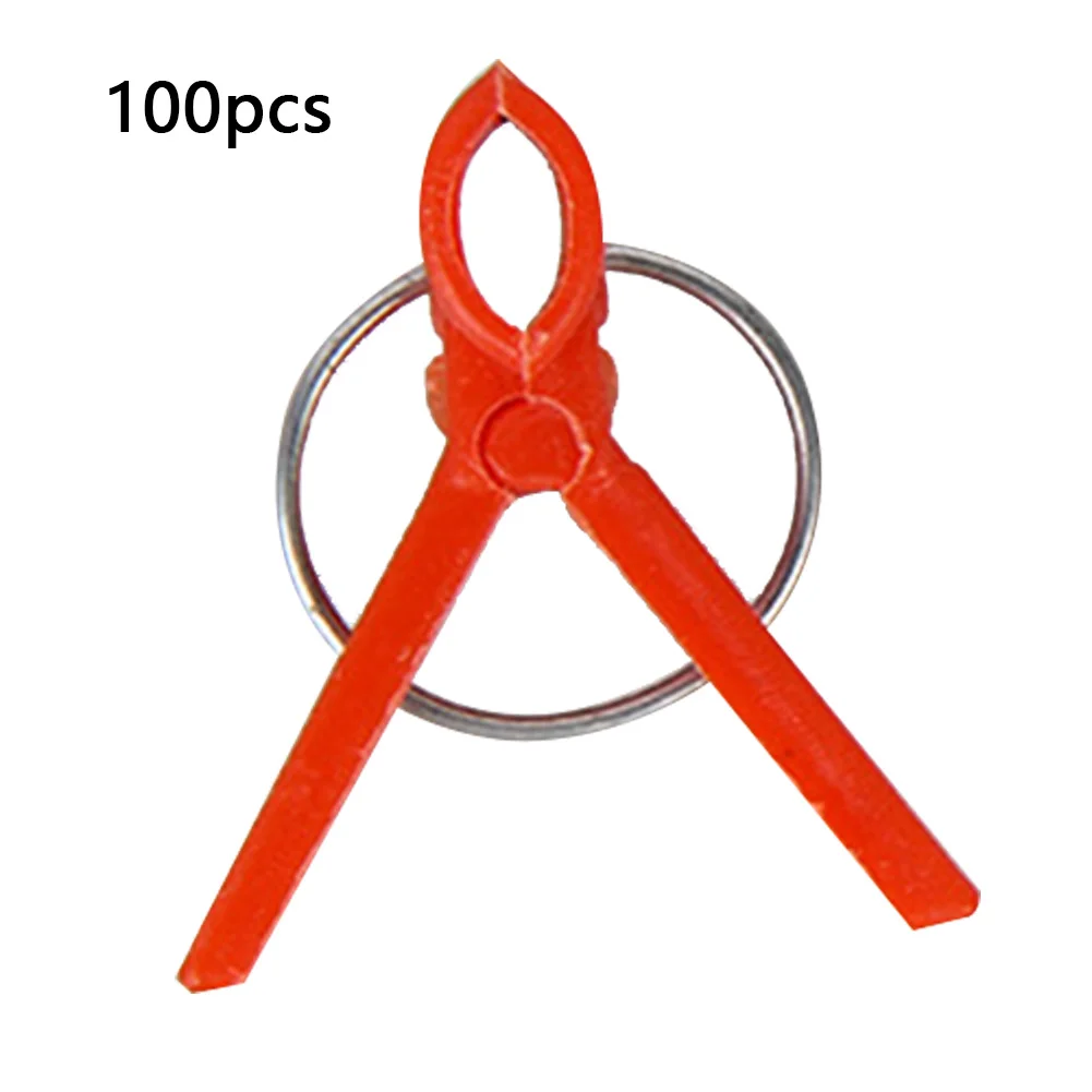 

100Pcs/Pack Reusable Vine Bushes Flat And Round Grafting Clip Tools Flower Garden Vegetable Greenhouse Durable Seedlings Support